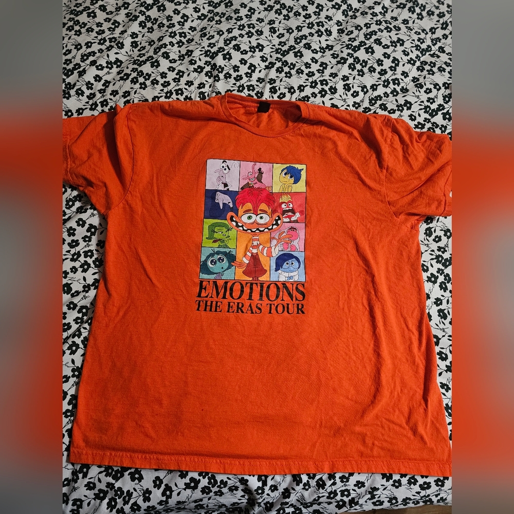 Disney 's Inside Out 2 Graphic T-Shirt Anxiety  - Emotions The Eras Tour